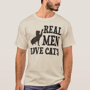 T-shirt Vrais chats d'amour d'hommes