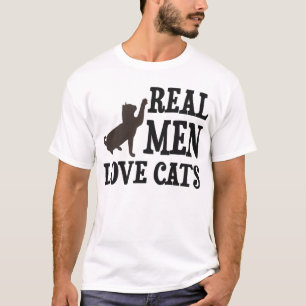T-shirt Vrais chats d'amour d'hommes