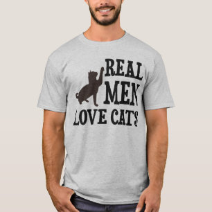 T-shirt Vrais chats d'amour d'hommes