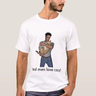 T-shirt Vrais chats d'amour d'hommes !