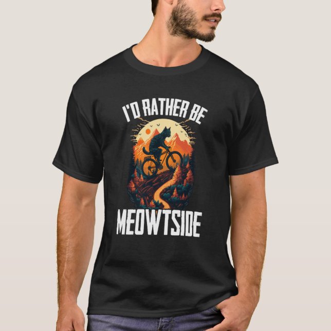T-shirt VTT cool VTT VTT Chats VTT Hommes Femmes (Devant)
