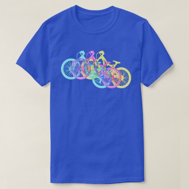 T-shirt VTT Down Hill Racer multicolore (Design devant)