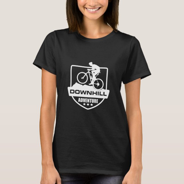 T-shirt Vtt Downhill Vélo de Montagne (Devant)
