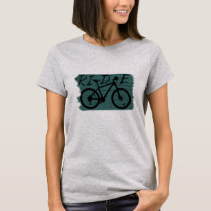 T-shirt VTT Downhill Vintage - Faire du Vélo de Montagne