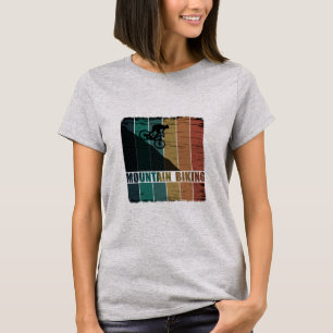 T-shirt VTT Downhill Vintage Vélo de Montagne