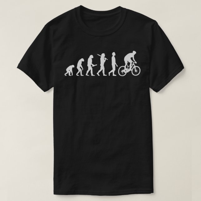 T-shirt VTT évolution cadeau pour les VTT (Design devant)