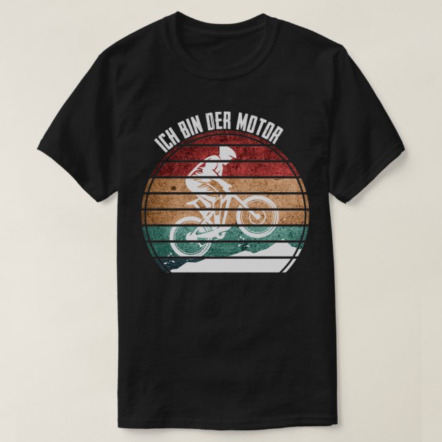 T-shirt VTT Je suis le moteur (Design devant)