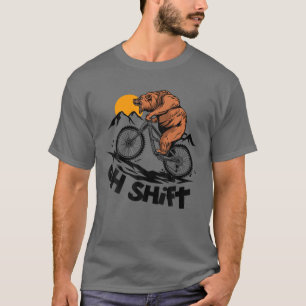 T-shirt VTT Ours Vélo Vintage Vélo Vélo