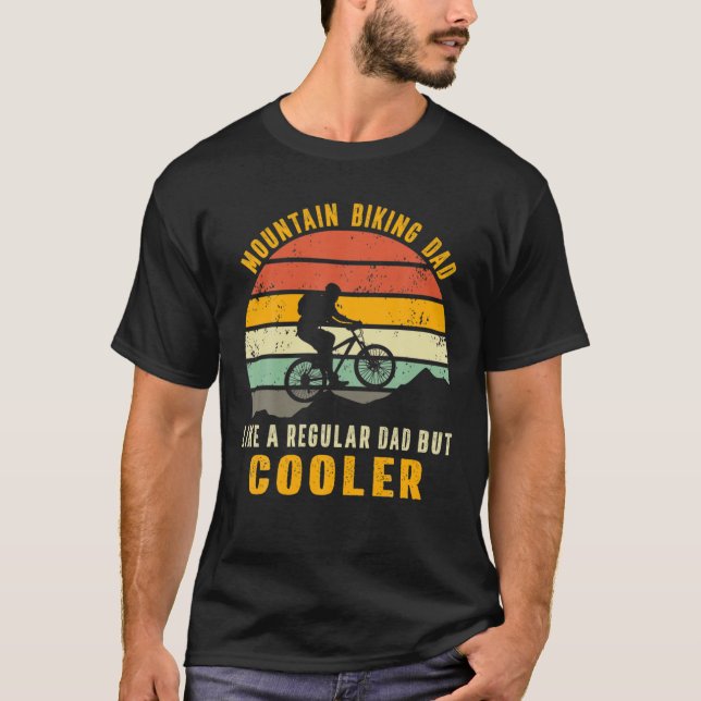 T-shirt VTT Papa Comme Un Père Régulier Mais Glacière (Devant)