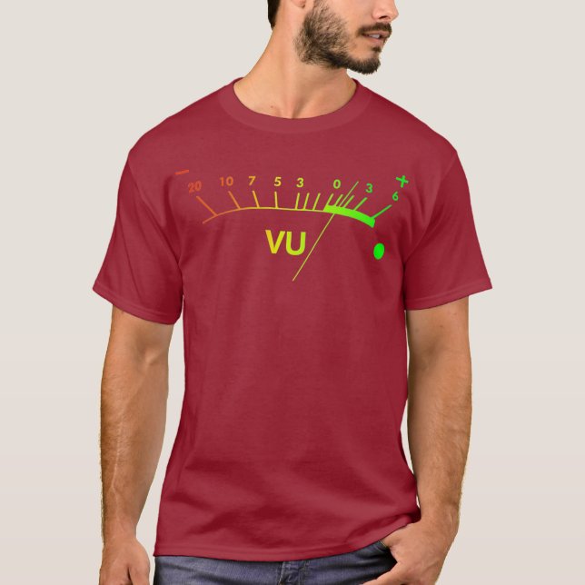 T-shirt VU Meter dB DJ (Devant)