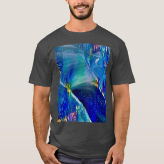 T-shirt vue aérienne de la plage de sable blanc