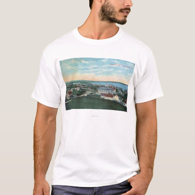 T-shirt Vue aérienne de la ville 2 (Devant)