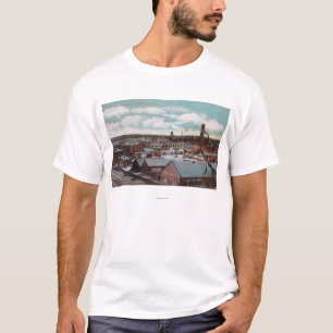 T-shirt Vue aérienne de la ville, train TracksNampa,