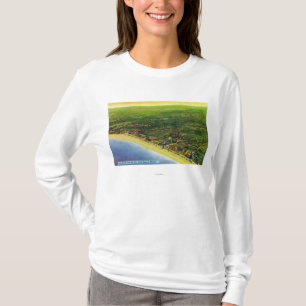 T-shirt Vue aérienne de Long Beach à la plage de York