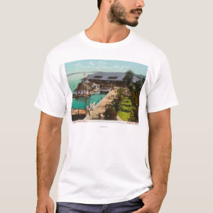 T-shirt Vue aérienne de péniche, lac, parc de Leshi
