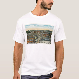 T-shirt Vue aérienne du nord de rue principale