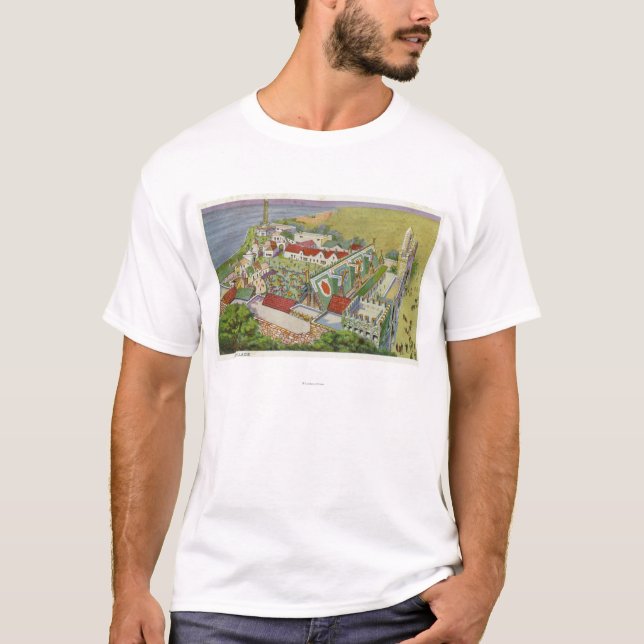 T-shirt Vue aérienne du village irlandais (Devant)