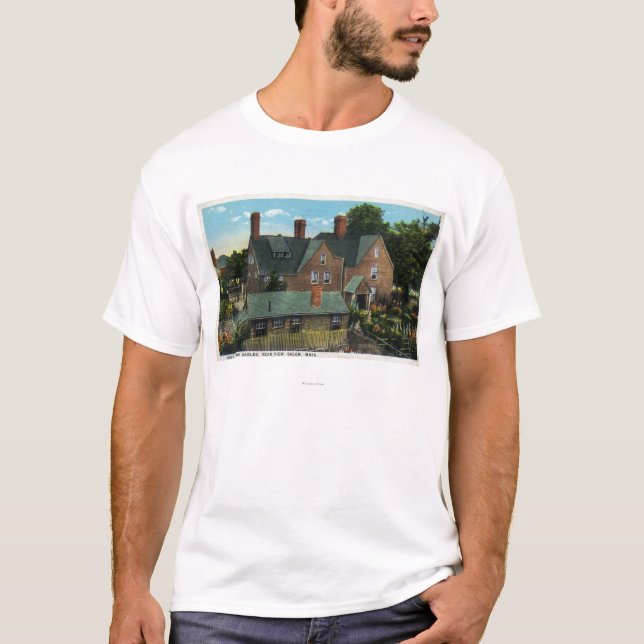 T-shirt Vue arrière de la Chambre de sept pignons (Devant)