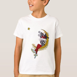T-shirt Vue cosmique : Elfe sur la lune aventure