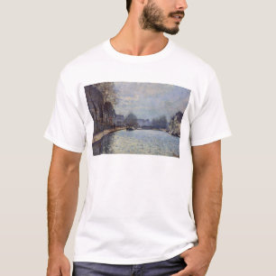 T-shirt Vue d'Alfred Sisley du canal St Martin, Paris