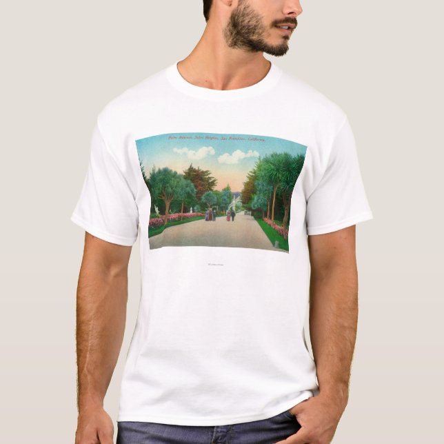 T-shirt Vue d'avenue de paume aux tailles de Sutro (Devant)