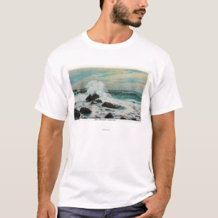T-shirt Vue de baie de Casco du surf et des roches
