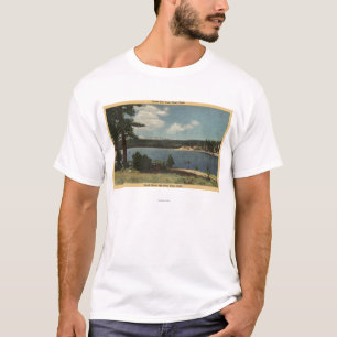 T-shirt Vue de baie de coulis de Dana Point