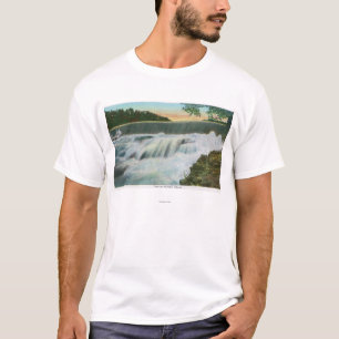 T-shirt Vue de barrage à l'abîme d'Ausable