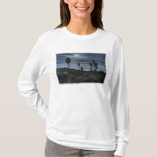 T-shirt Vue de CaliforniaMoonlit à vingt-neuf paumes