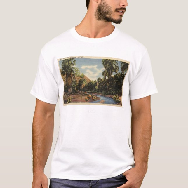 T-shirt Vue de canyon de Palm Springs (Devant)