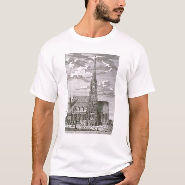 T-shirt Vue de cathédrale de St Stephan (Devant)