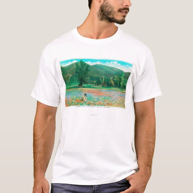 T-shirt Vue de champ fleurissant (Devant)