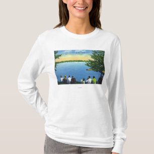 T-shirt Vue de club national de régate de voilier sur le