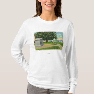 T-shirt Vue de colline de Coles de monument d'enterrement