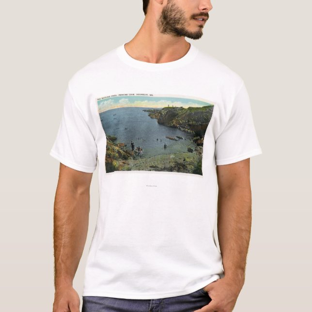 T-shirt Vue de crique de Perkins, scène de natation (Devant)