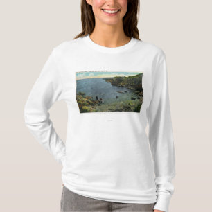 T-shirt Vue de crique de Perkins, scène de natation