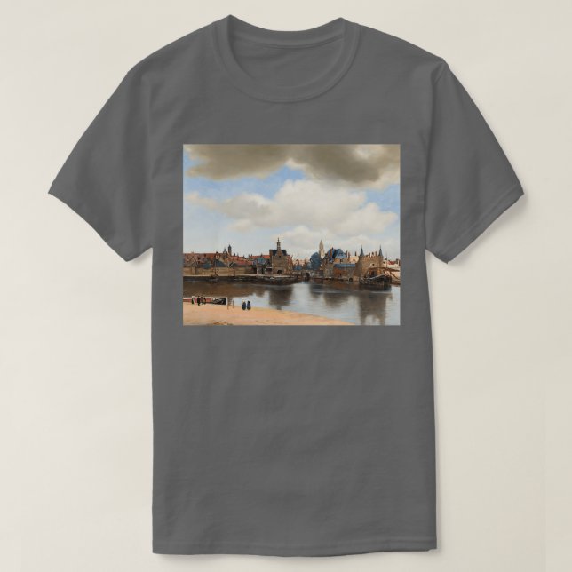 T-shirt Vue de Delft 1661 Johannes Vermeer (Design devant)