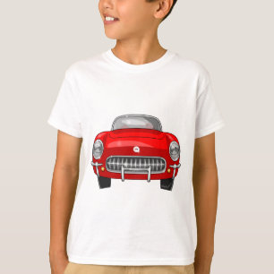 T-shirt Vue de face 1955 de Chevy Corvette