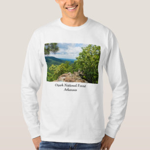T-shirt Vue de falaise de réserve forestière d'Ozark