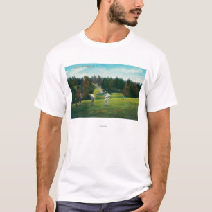 T-shirt Vue de golfeur environ prête à SwingOakland, CA