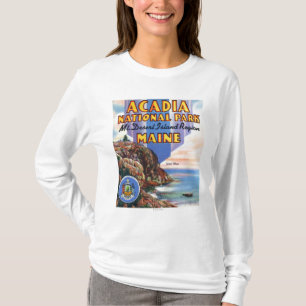 T-shirt Vue de grands tête et joint du Maine