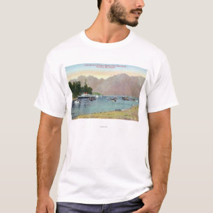 T-shirt Vue de Howe Sound de vapeur des syndicats à l'île