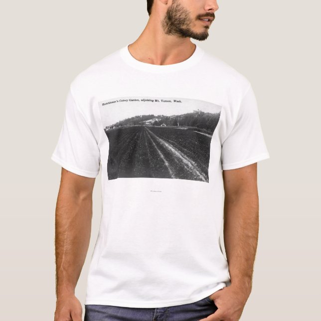 T-shirt Vue de jardin de céleri de Hutchinson (Devant)