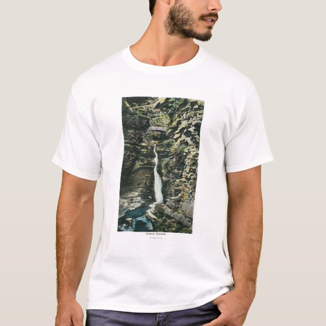 T-shirt Vue de la cascade centrale (Devant)