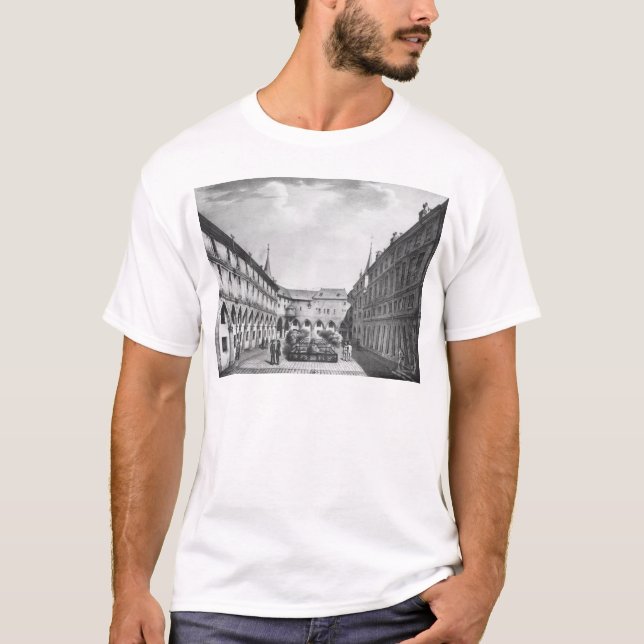 T-shirt Vue de la cour des hommes chez le Conciergerie (Devant)