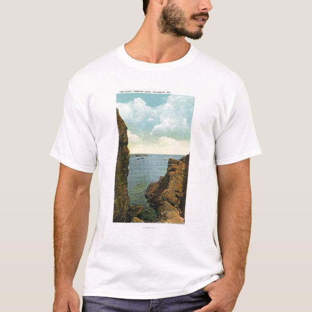 T-shirt Vue de la fissure à la crique de Perkins (Devant)