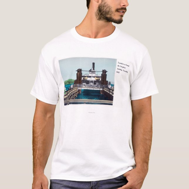 T-shirt Vue de la foire commerciale de ferry-boat de (Devant)