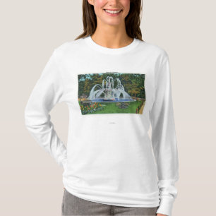 T-shirt Vue de la fontaine commémorative, université de