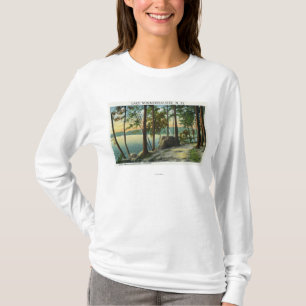T-shirt Vue de la formation de roche de vieil homme