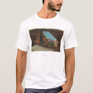 T-shirt Vue de la galerie sur la route du mont Carmel